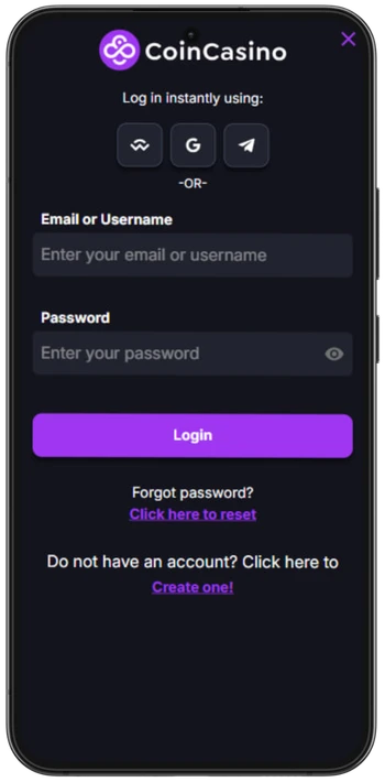 Login to your account