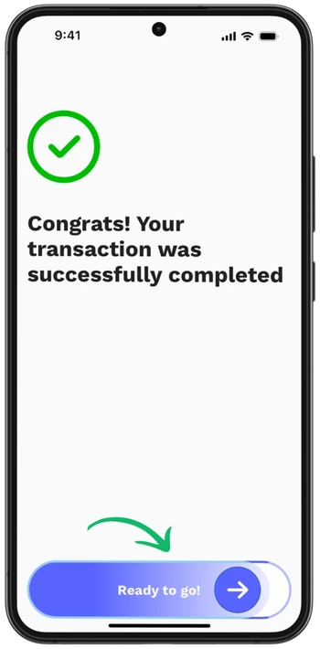 Transaction completed