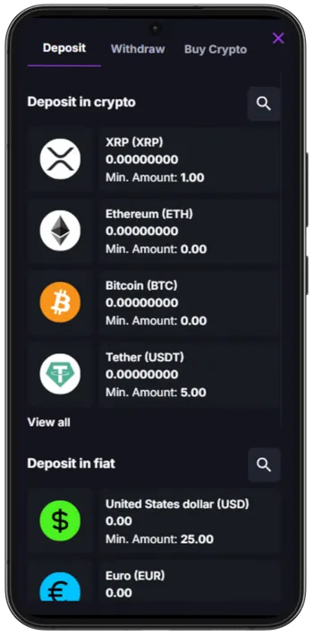 CoinCasino Make your first deposit