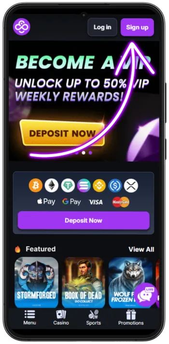 CoinCasino Click Sign Up
